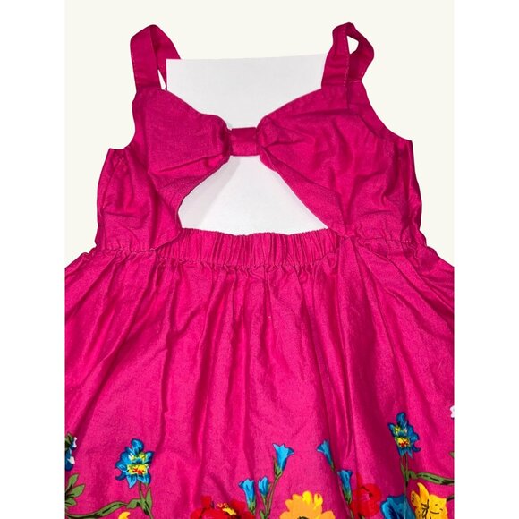 Blueberi Boulevard Girls' Floral Pink Dress Size 5 - Picture 12 of 12